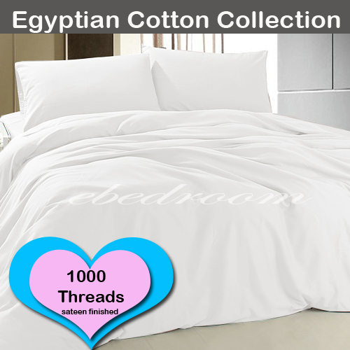 1000 thread count Egypt Cotton King Size Fitted Sheets Sheet Sets White color - Picture 1 of 1