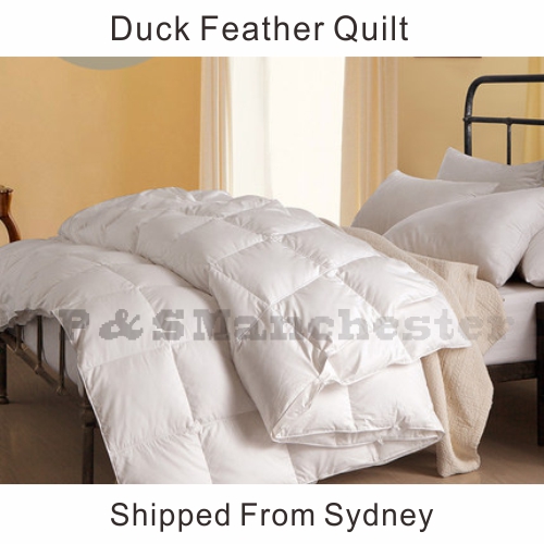 Warm Duck Feather Quilt Doona Duvet Single Double Queen King Ebay